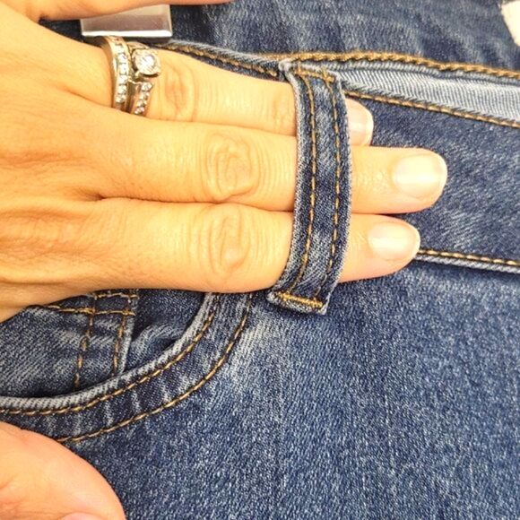 Wind River Women's Blue Cotton Blend Mid-Rise Cropped Wide Leg Jean Size 14X30 - Picture 5 of 12